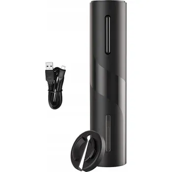 Otvírák Elektrický otvírák na víno AKU USB černý PROFI elegantní