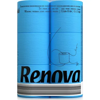 Toaletní papír Vlhčený toaletní papír Renova 6 ks