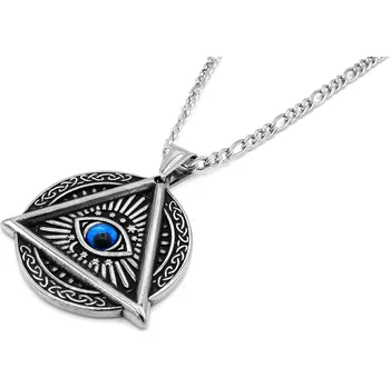 Náhrdelník Steel Jewelry Náhrdelník boží oko z chirurgické oceli NH231046 dárkové balení zdarma