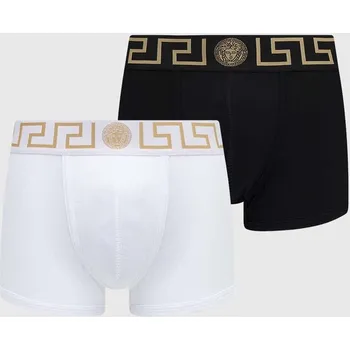 Pánské spodní prádlo Boxerky Versace 2-pack AU10181.1A10011 bílá 00A, vel. M