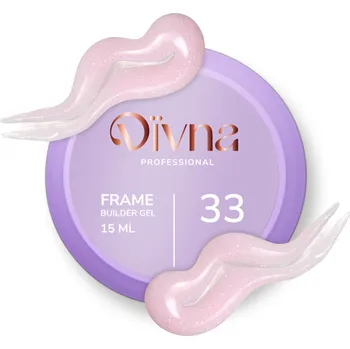 Lak na nehty DIVNA Stavební gel na nehty Frame Builder Gel 33 15 ml