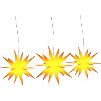 Vánoční osvětlení vidaXL 356198 Hvězda LED žlutá 3 ks
