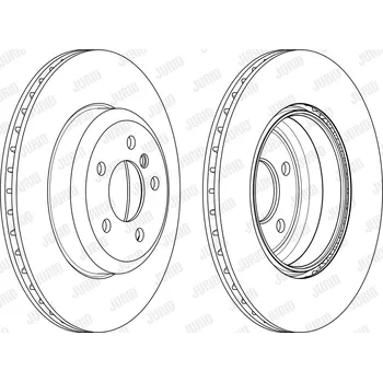 Brzdový systém Brzdový kotouč JURID 563134JC