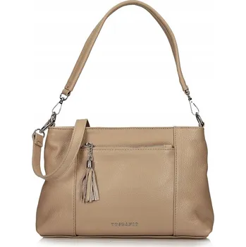 Kabelka Toscanio kabelka přes rameno přírodní lícová kůže béžová