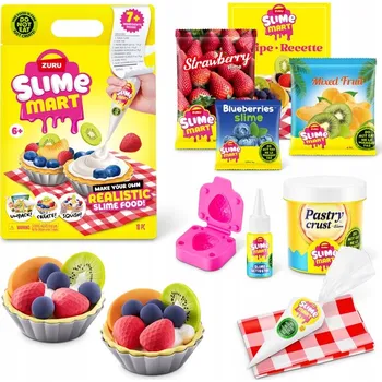 Hra na obchod ZURU MART MALÁ NÁKUPNÍ TAŠKA DESSERT S1 DIY SLIZOVÝ SET DEZERTY MUFFINY