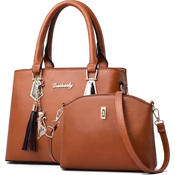 Kabelka KOŽENÁ DÁMSKÁ KABELKA KLASICKÁ SADA 2v1