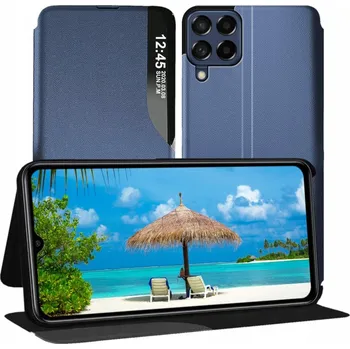 Pouzdro na mobilní telefon Flipové pouzdro MBM pro Samsung Galaxy M33 modré