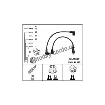 Zapalovací kabel Sada kabelů pro zapalování NGK RC-RN1201 - TRIUMPH