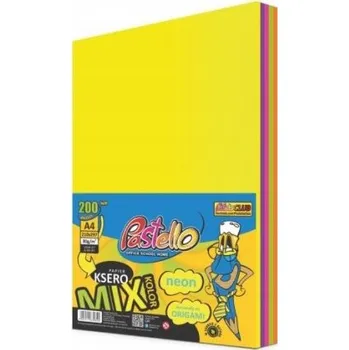 Papír pro tiskárny KANCELÁŘSKÝ PAPÍR A4 200K 80G MIX NEON PASTELLO