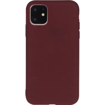 Kryt z měkkého plastu pro iPhone 13 Pro - vínový