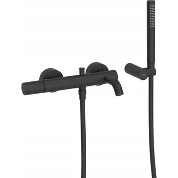 Vodovodní baterie Nástěnná vanová baterie páková Tres Study Exclusive černá