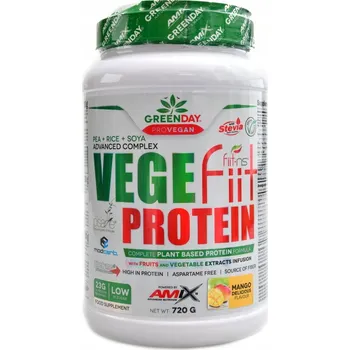 Protein Amix Greenday Vege-Fiit protein 720 g mango
