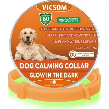 Uklidňující obojek pro psy, svítící uklidňující obojek pro psy, obojek pro psy pro uklidnění,