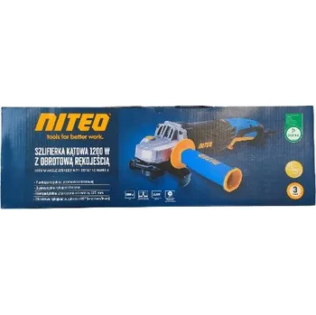 úhlová bruska Niteo 1200 W 230 V šňůrová Úhlová bruska