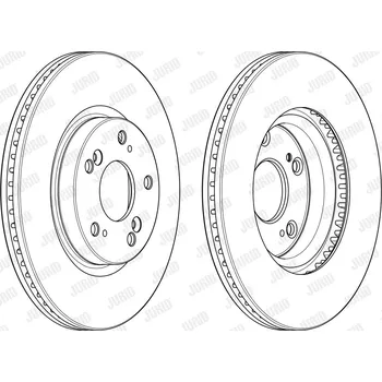 Brzdový kotouč Brzdový kotouč JURID 563127JC