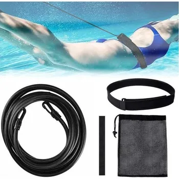 Vodácké vybavení Plavecký pás do bazénu, nastavitelný plavecký pás do bazénu 4m, odporový plavecký pás, plavecký pás