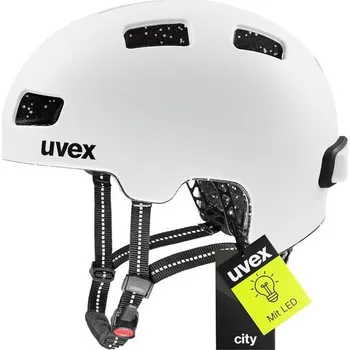 cyklistický dres Uvex City 4 - Lehká městská helma pro muže i ženy - individuálně nastavitelná velikost - vč. LED