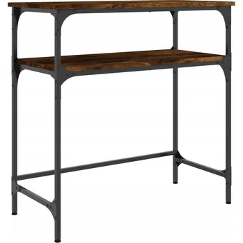 Konferenční stolek VidaXL Konzolový stolek, kouřový dub, 75x35,5x75 cm