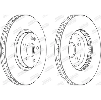 Brzdový systém Brzdový kotouč JURID 569261J : 1