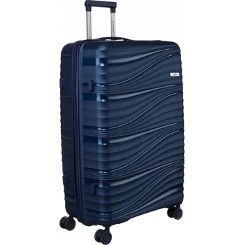 Cestovní kufr L tvrdý velký Peterson na kolečkách prostorný s madlem PP