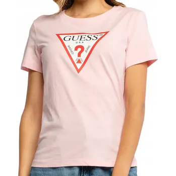 Dámské oblečení Dámské tričko kulatý výstřihem Guess velikost M