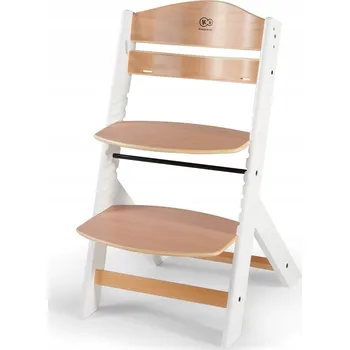 Jídelní židlička Jídelní židlička Kinderkraft ENOCK dřevěná bílá, nastavitelná