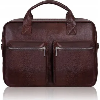 Pánská KOŽENÁ taška na notebook TIZANO TM03 hnědá.