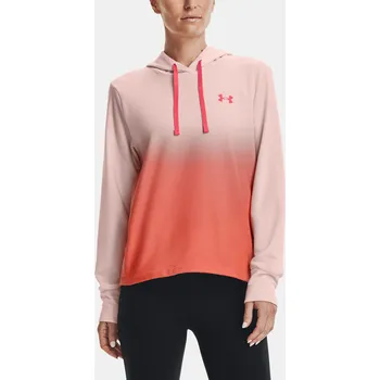 Dámská mikina Dámská mikina Under Armour Rival Terry Gradient Hood 1370978-685 Růžová MD