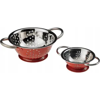 Cedník a síto Mini cedník na servírování, červený