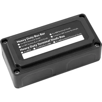 GPS Iegefirm DC 48V 300A 4portový rozvodný blok sběrnic pro auto- a lodě (černý)