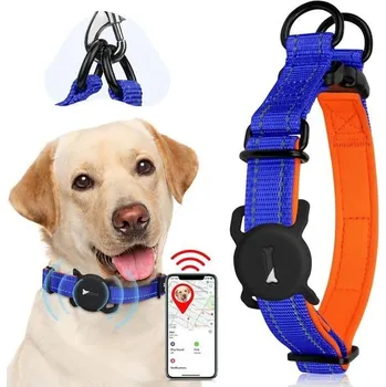 Obojek pro psa Obojek pro psy Dasbulk Air-Tag, nylonový obojek s neoprenovým polstrováním, reflexní, nastavitelný