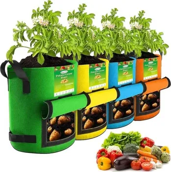 Kopotma 4 balení barevných pytlů na sázení brambor pytel