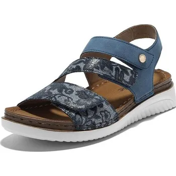 Dívčí zimní obuv Dámské sandály JOMIX Lehké sandály na suchý zip s květinovým vzorem Summer Mules Den matek (modrá,