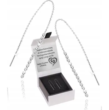 Náušnice STŘÍBRNÉ NÁUŠNICE DLOUHÉ VISACÍ PROVLÉKACÍ 925