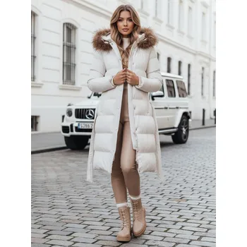 Dámská zimní bunda s kapucí STYLEBELLA Dstreet TY4608 Barva: Bílá, Velikost: L