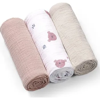 Plena BabyOno Mušelínové pleny zmačkané - Šedé