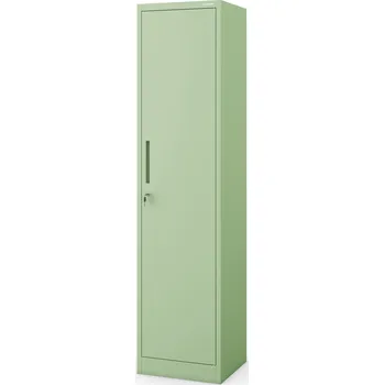 Šatní skříň Vysoká kancelářská skříň ALEX, 450 x 1850 x 400 mm, Fresh Style: pastelově zelená