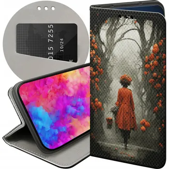 Pouzdro na mobilní telefon Pouzdro s klopou Hello Case pro Xiaomi REDMI NOTE 14 PRO 5G / PLUS 5G oranžové