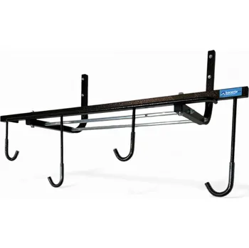 držák na kolo Držák na kola s otočnými háky, rámem k uzamčení a odkládací plochou KACERLE KS-110 pro 4 kola