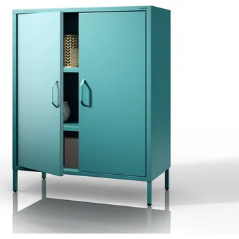 Šatní skříň Skříňka s policemi VITO, 800 x 1015 x 400 mm, Moderní : mořská