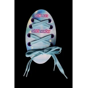 Tkaničky do bot Svítící tkaničky do bot 0,7 x 99 cm modré 2 ks