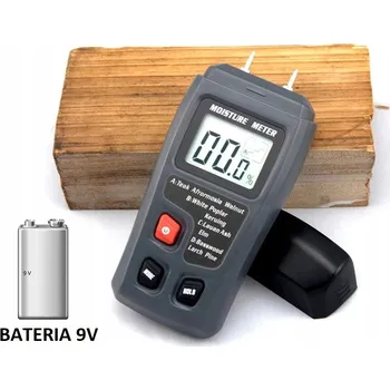 Měřič vlhkosti dřeva + BATERIE Vlhkoměr
