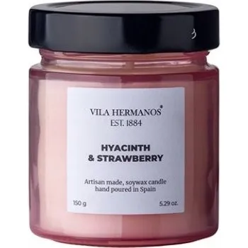Svíčka Sójová vonná svíčka Hyacint & Jahoda Vila Hermanos 1 ks