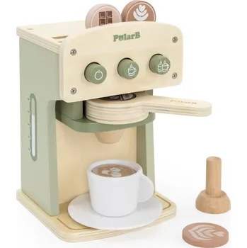 Dětská kuchyňka VIGA PolarB Dřevěný kávovar s příslušenstvím zelený