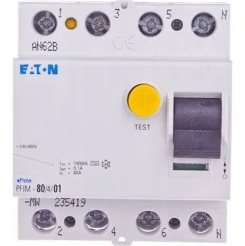 Proudový chránič Proudový chránič Eaton 400 V IP20 0 A