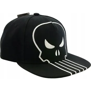 Pokrývka hlavy Kšiltovka pánská MARVEL PUNISHER vyšívaná 55-60cm SNAPBACK Černá