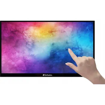 Monitor Přenosný monitor Verbatim dotykový 15,6" Full HD 1080p černý