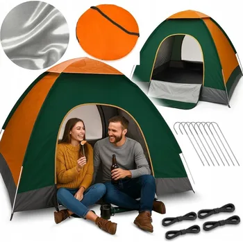 Stan Stan kempingový samorozkládací automatický turistický pro 3-4 osoby