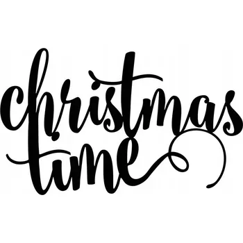 Vánoční dekorace Dekorace na stůl PartyDeco Vánoční čas, černá