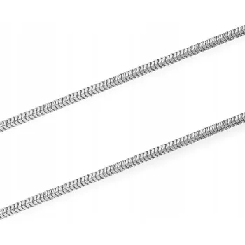 Řetízek Řetízek dámský stříbrný rhodiovaný ryzost 925 hadí vzor se zapínáním na karabinku R55